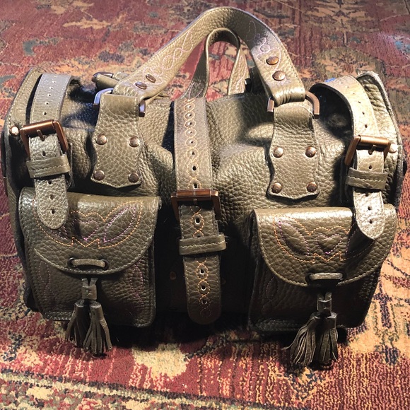 Mulberry Handbags - Mulberry Olive Green Roxanne Leather Handbag